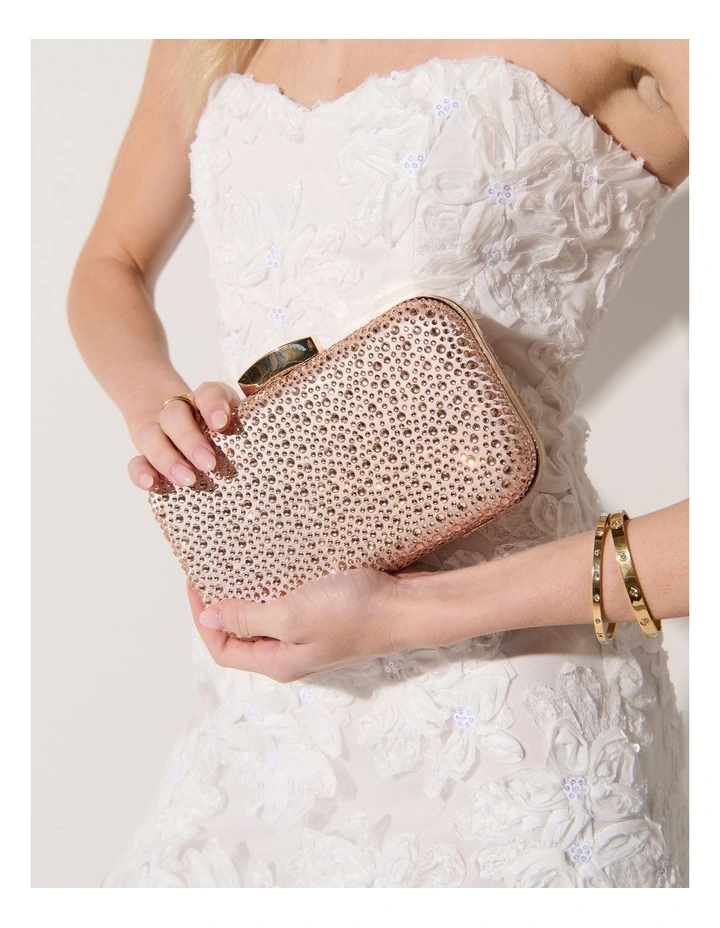Romie Rhinestone Clutch Bag - Champagne image 2