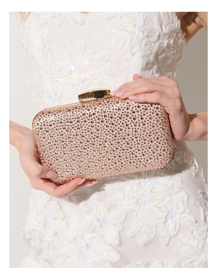 Romie Rhinestone Clutch Bag - Champagne image 6