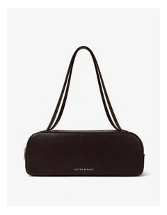 Addie Baguette Bag in Brown