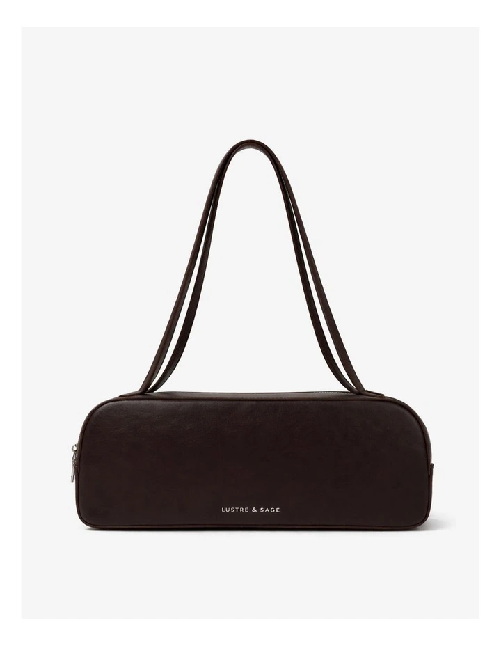 Addie Baguette Bag in Brown image 1