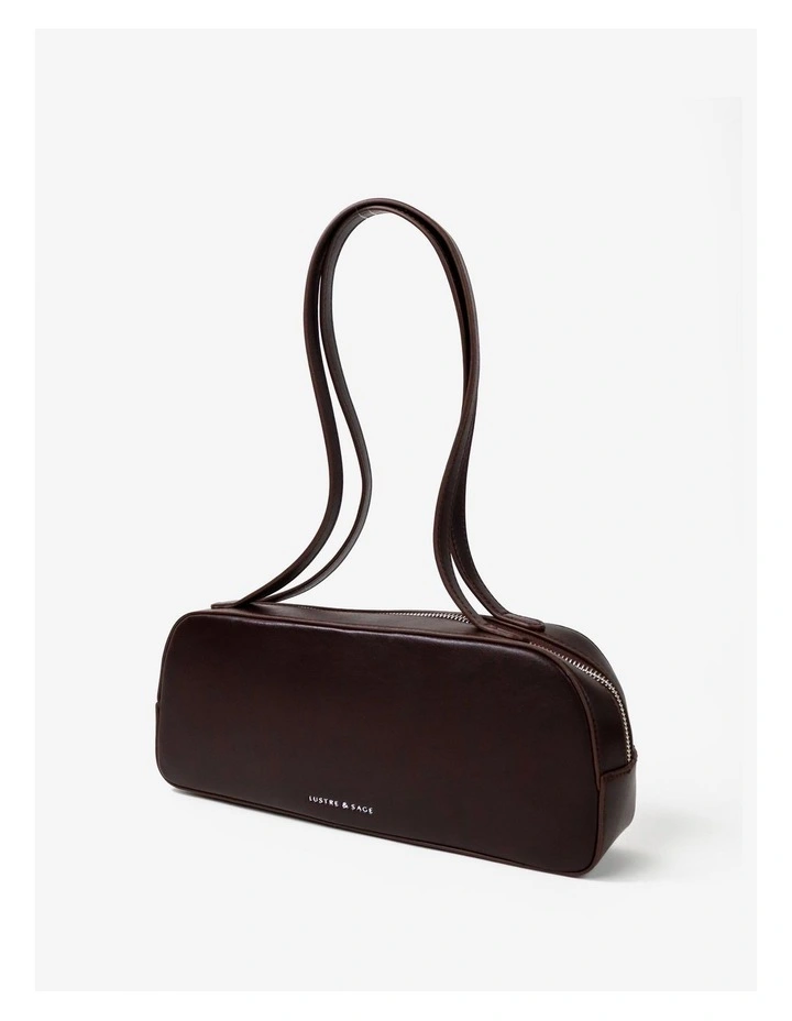 Addie Baguette Bag in Brown image 2