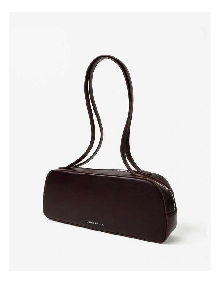 Addie Baguette Bag in Brown image 5