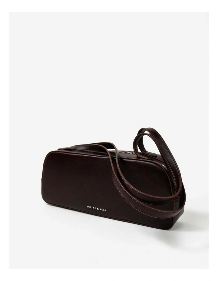 Addie Baguette Bag in Brown image 6