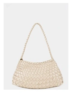 Roselle Woven Shoulder Bag - Ivory
