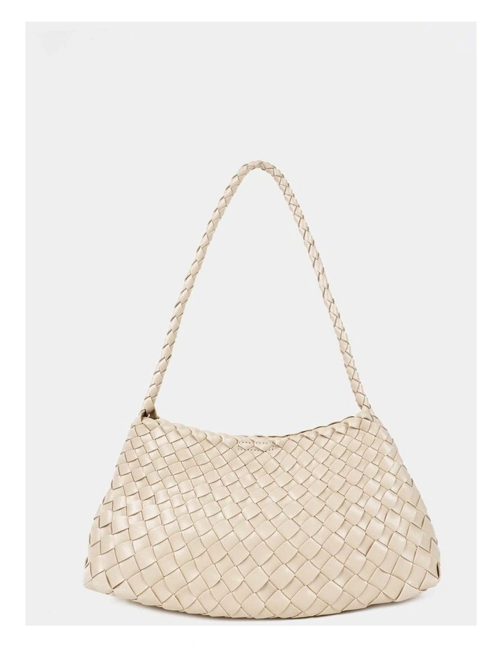 Roselle Woven Shoulder Bag - Ivory image 1