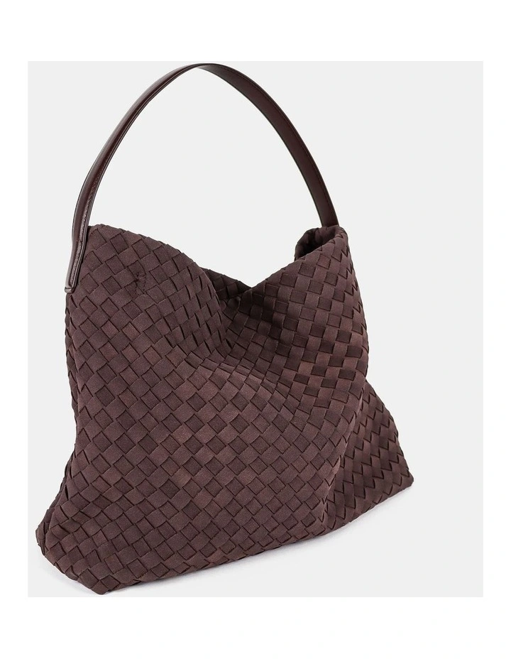 Calla Woven Shoulder Bag - Brown image 2