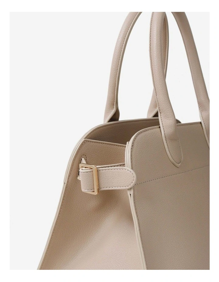 Clemence Medium Tote Bag - Stone image 4