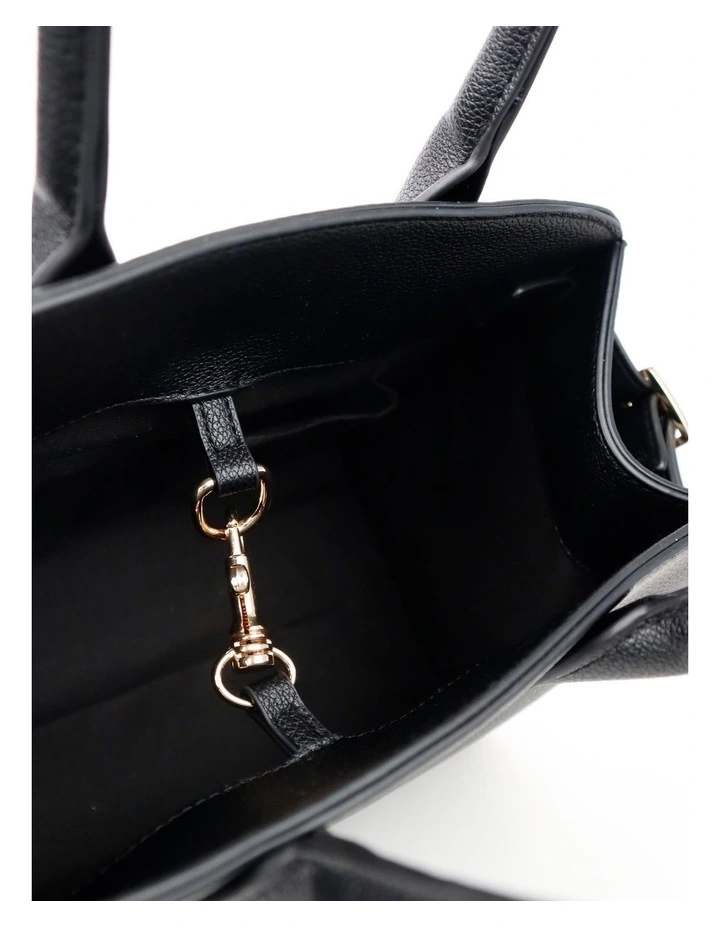 Clemence Medium Tote Bag - Black image 4