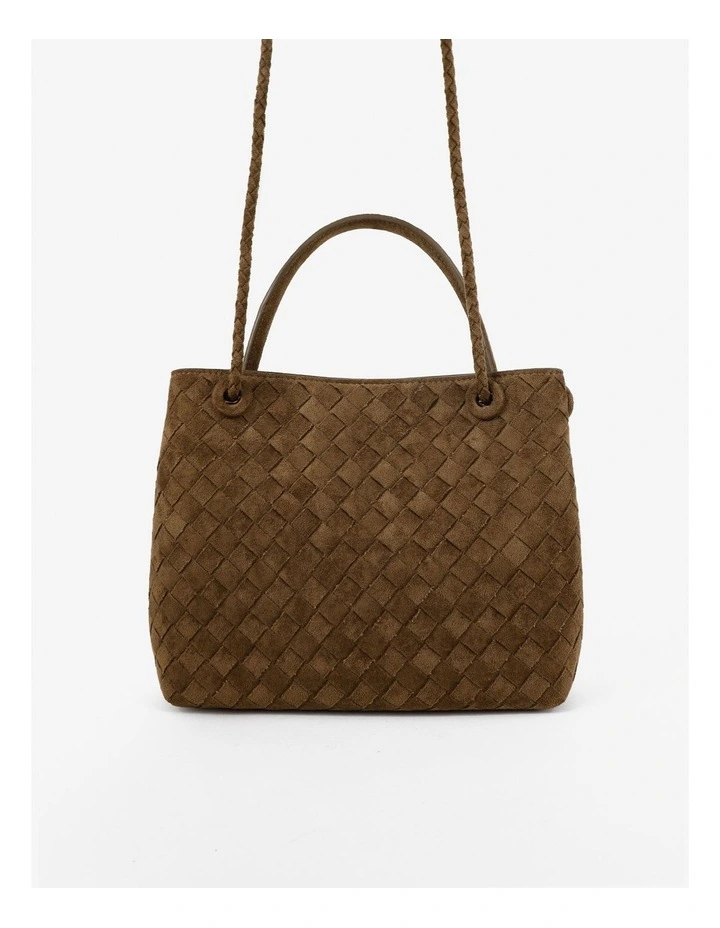 Chantel Woven Multiway Handbag - Olive image 3