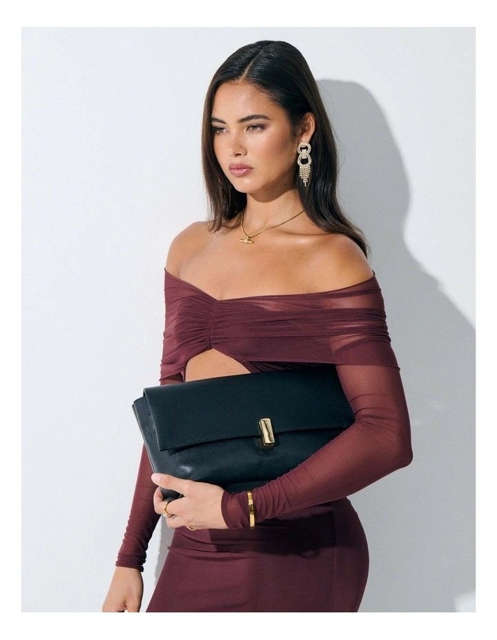 Nova Clutch Bag - Black image 5