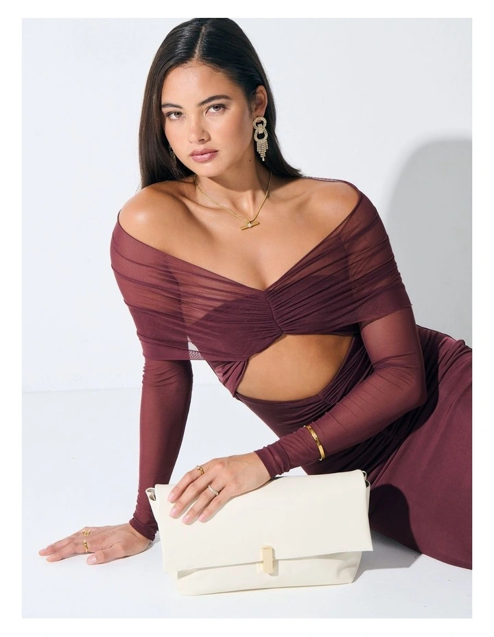 Nova Clutch Bag - White image 3
