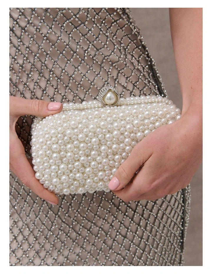 Cosmo Pearl Clutch Bag image 4