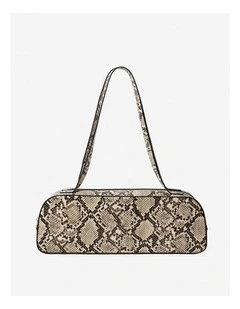 Addie Baguette Bag - Snakeskin