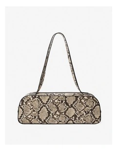 Addie Baguette Bag - Snakeskin