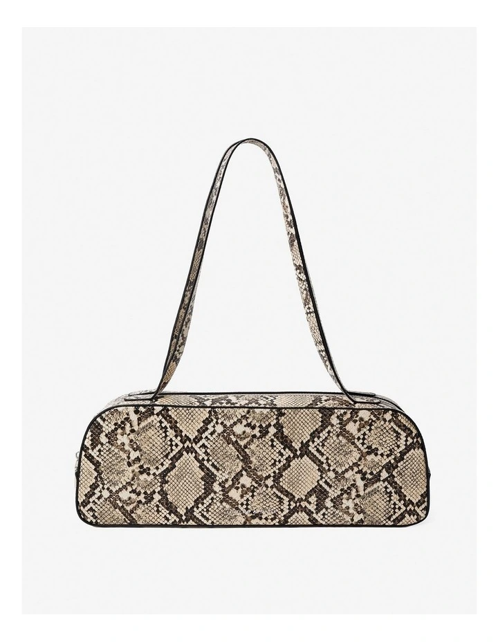 Addie Baguette Bag - Snakeskin image 1