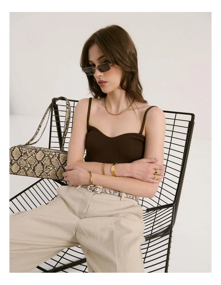 Addie Baguette Bag - Snakeskin image 2