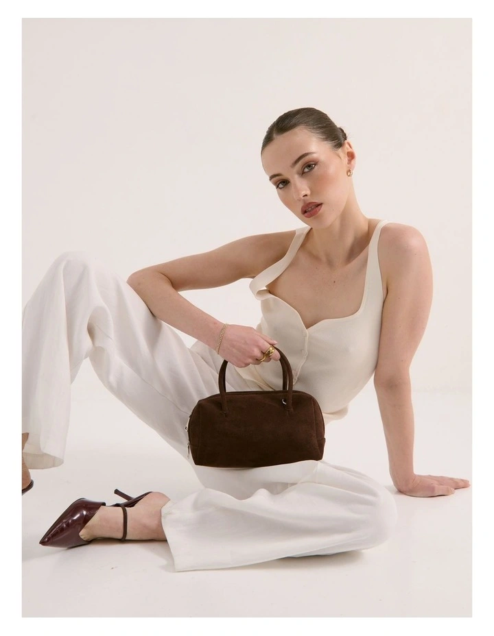 Tory Suede Crossbody Bag - Brown image 2