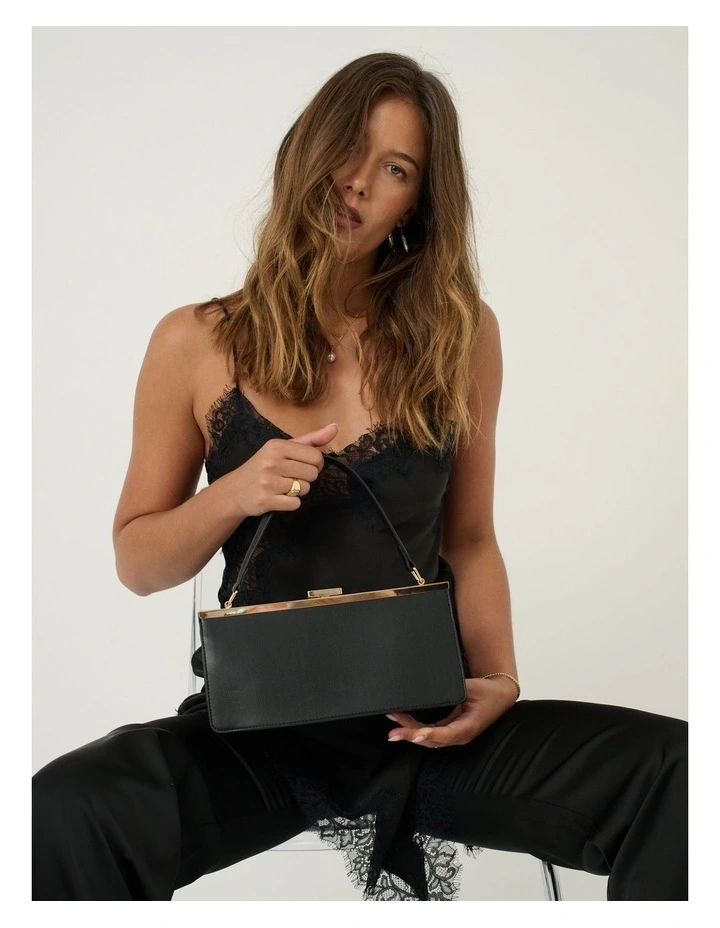 Solene Top Handle Handbag - Black image 4