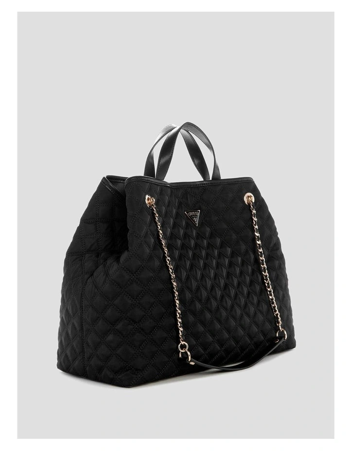 Giully Large Tote Bag in Black image 2