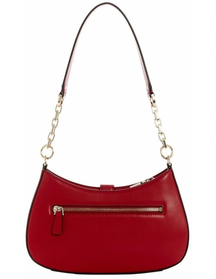 Carrie Top Zip Shoulder Bag in Red image 4