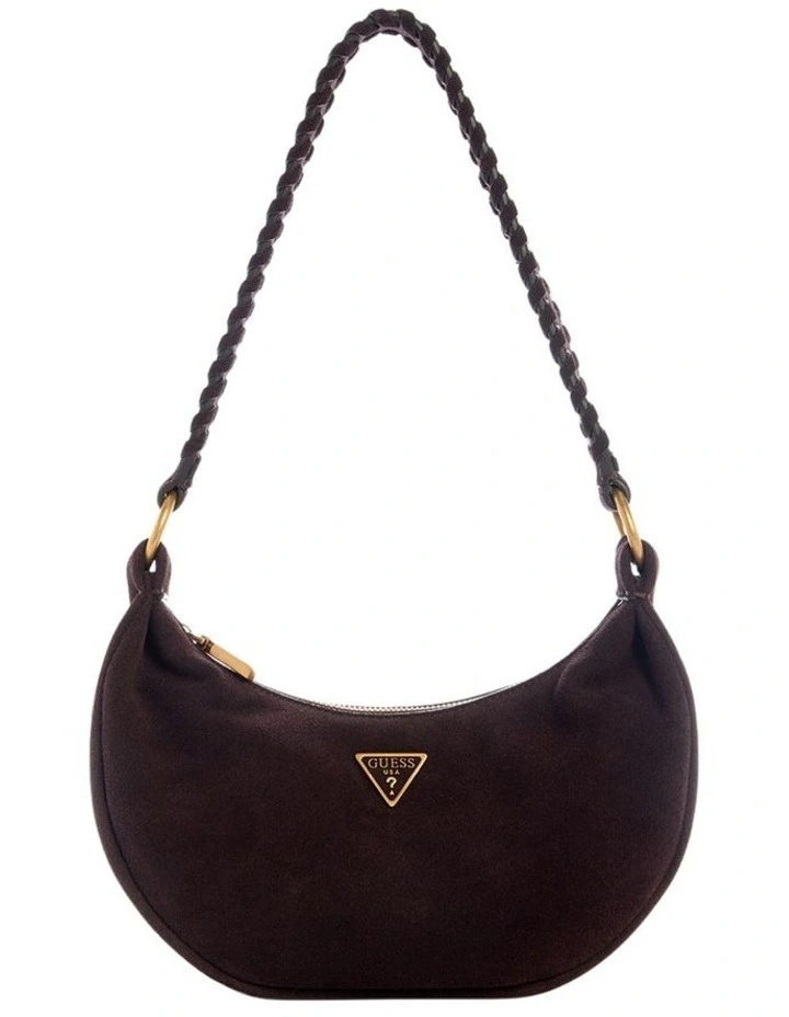 Amita Suede Hobo Bag in Espresso image 1