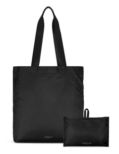 Gaston Luga Packable Lightweight Tote (17L) Foldable Travel Bag in Black