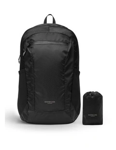 Gaston Luga Packable Lightweight Backpack (21L) Foldable Travel Bag in Black