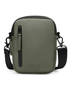 Gaston Luga Dash Verti Crossbody Travel Bag in Olive