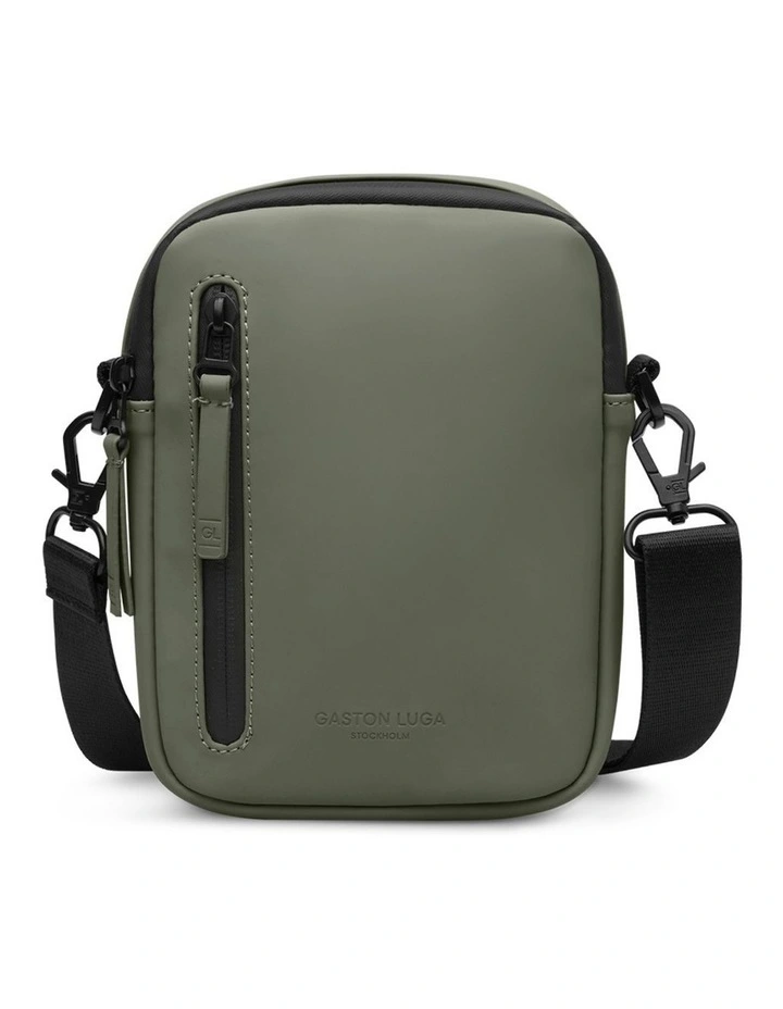 Gaston Luga Dash Verti Crossbody Travel Bag in Olive image 1