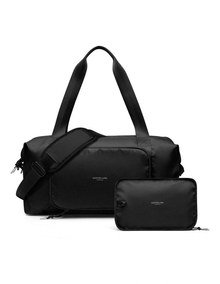 Gaston Luga Packable Lightweight Duffel (23L) Foldable Travel Bag in Black image 1