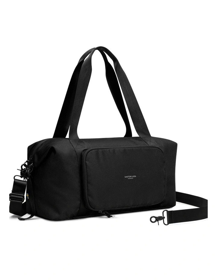 Gaston Luga Packable Lightweight Duffel (23L) Foldable Travel Bag in Black image 3