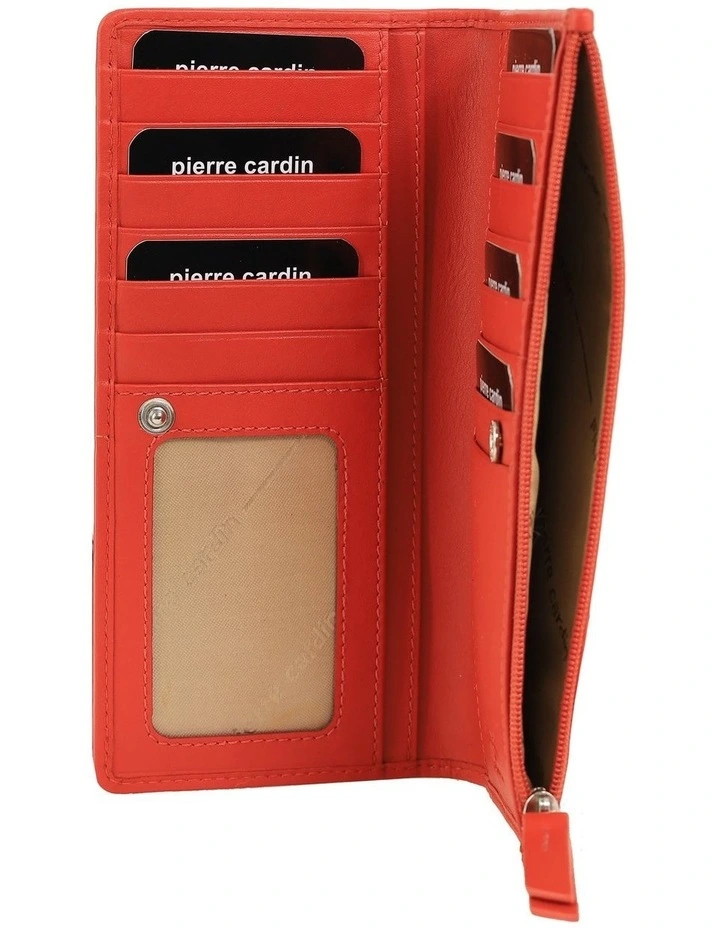 Pierre Cardin Genuine Leather Bi-Fold Wallet in Orange image 2