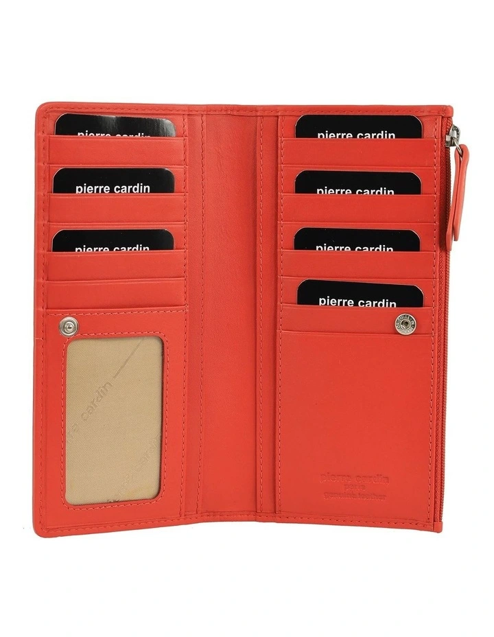 Pierre Cardin Genuine Leather Bi-Fold Wallet in Orange image 3