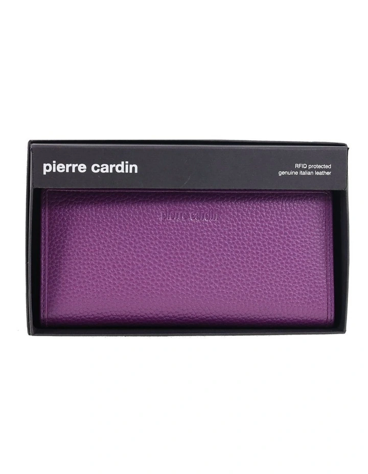 Pierre Cardin Genuine Leather Bi-Fold Wallet in Violet image 5