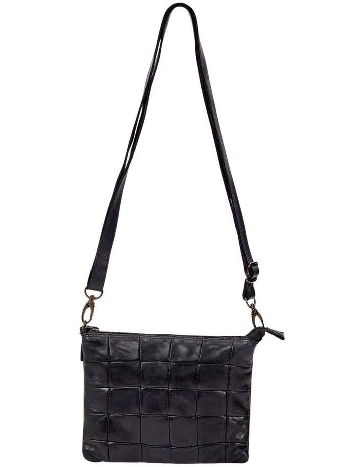 [Ballarat]   [Quilted Leather]   [Crossbody Bag] [in Black] image 1