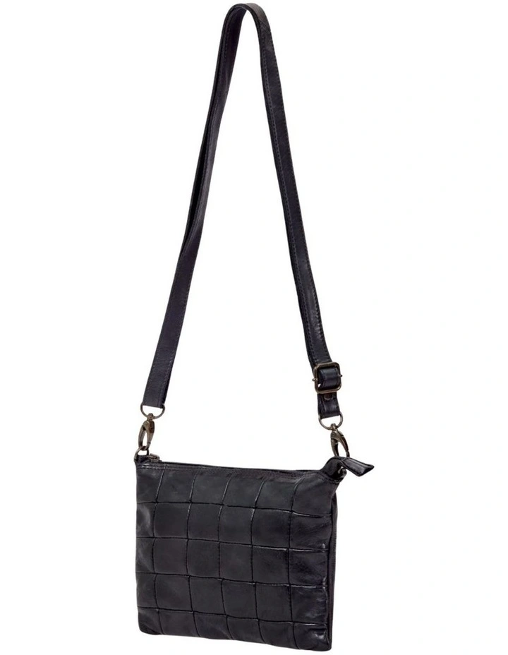 [Ballarat]   [Quilted Leather]   [Crossbody Bag] [in Black] image 3