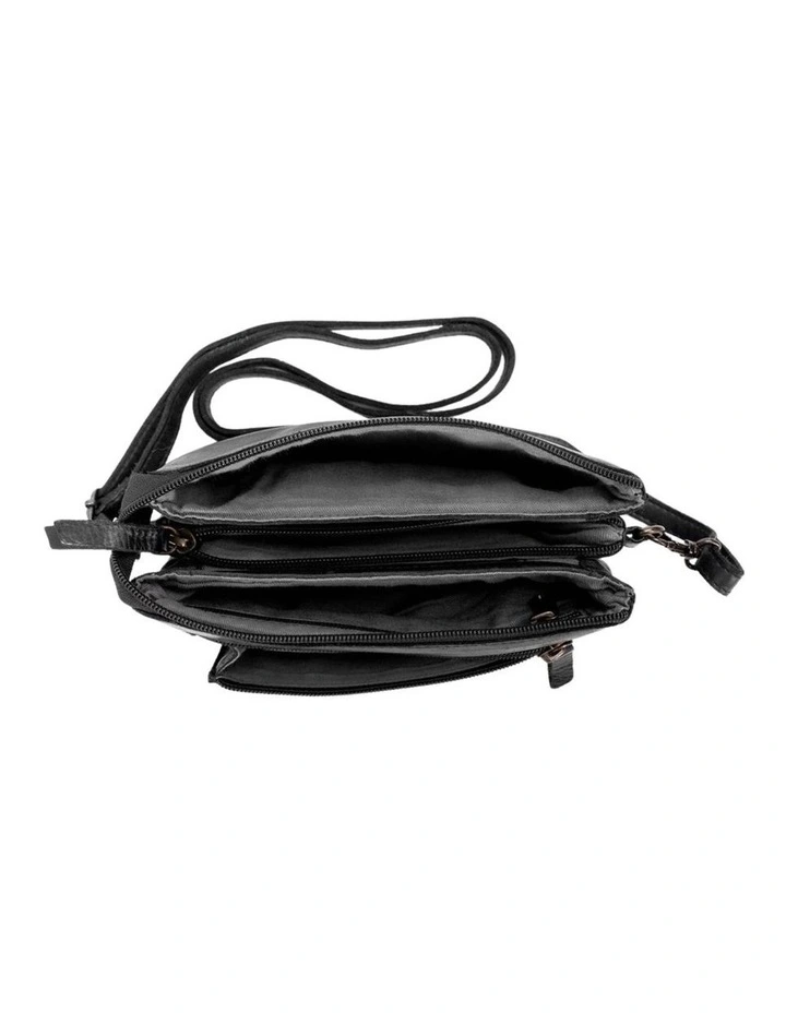 [Devonport]   [Leather]   [Crossbody Bag] [in Black] image 4