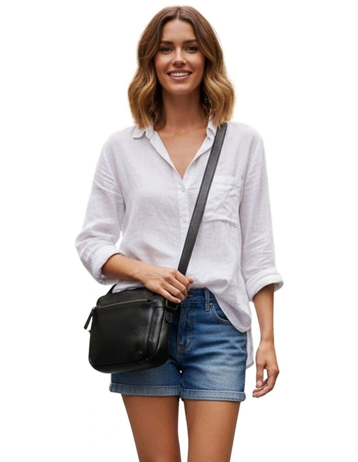 [Broome]   [Leather]   [Crossbody Bag] [in Black] image 6