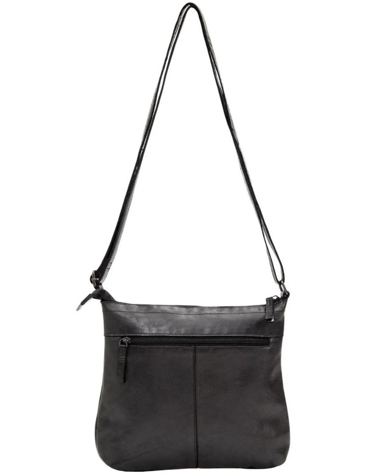 [Tenterfield]   [Leather]   [Large Crossbody Bag] [in Black] image 2