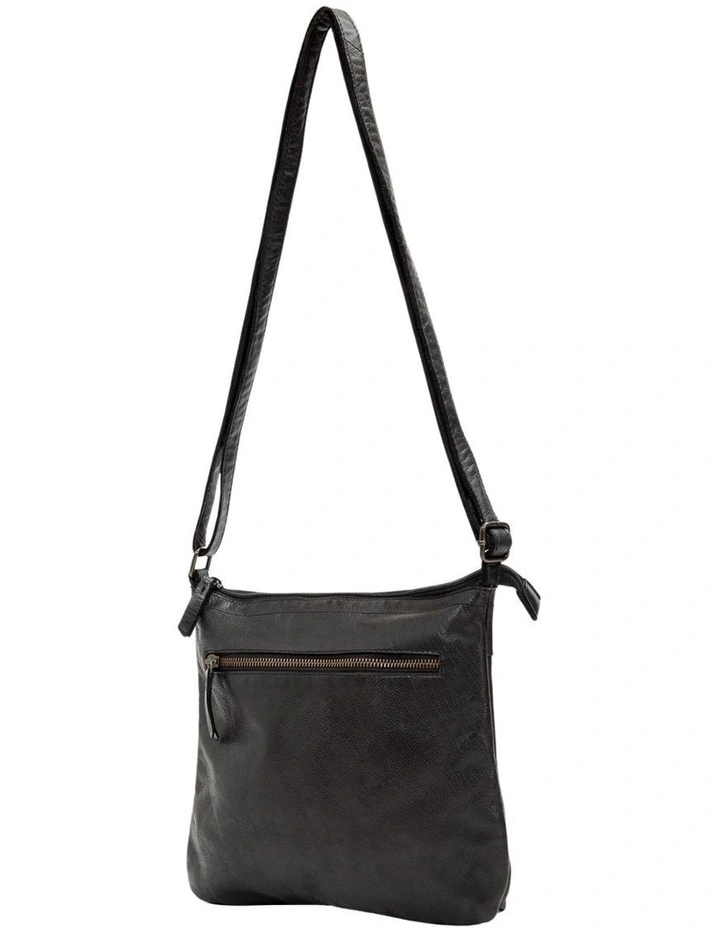 [Tenterfield]   [Leather]   [Large Crossbody Bag] [in Black] image 3