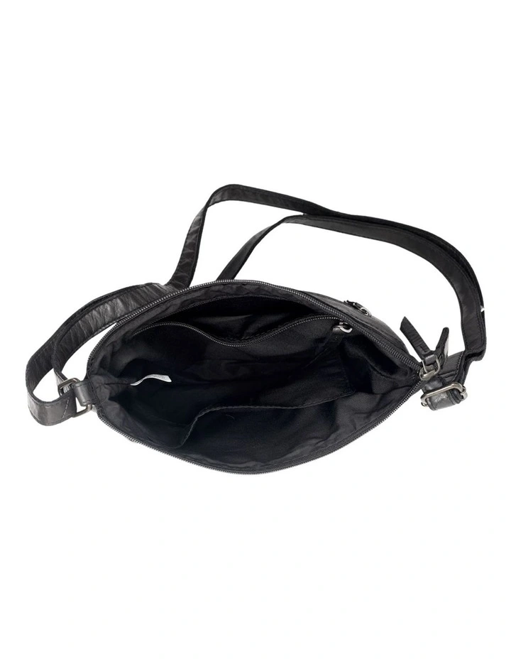[Tenterfield]   [Leather]   [Large Crossbody Bag] [in Black] image 4