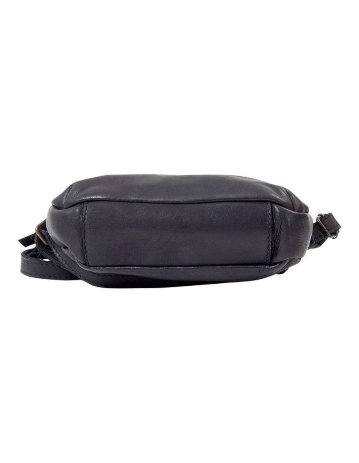 Bondi Leather Crossbody Bag in Black image 5