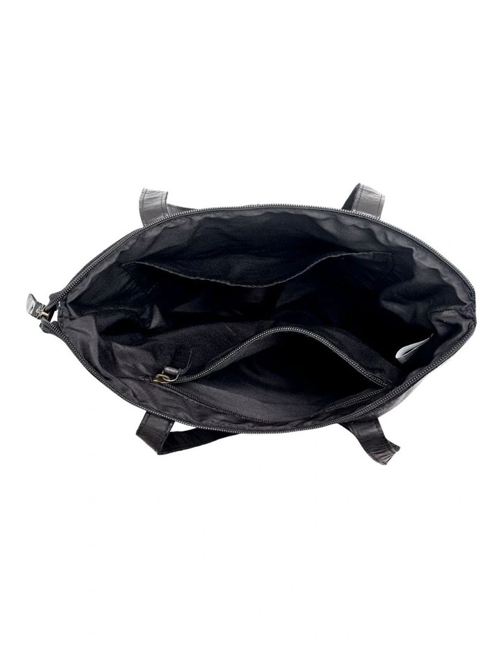 [Longreach]   [Panelled Leather]   [Tote Bag] [in Black] image 4