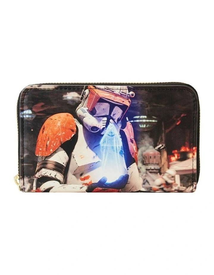 Loungefly Star Wars Episode 3 Revenge of the Sith Scene Zip Around Money Wallet image 1