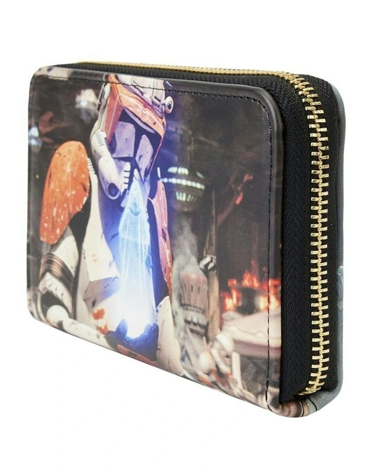 Loungefly Star Wars Episode 3 Revenge of the Sith Scene Zip Around Money Wallet image 2