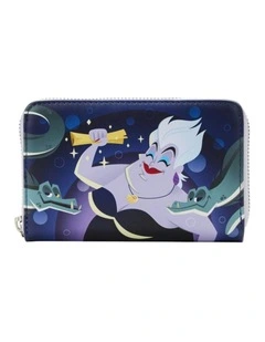 Little Mermaid 1989 Ursula Lair Glow Zip Around Purse Wallet 4in