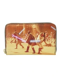 Star Wars Ep2 Attack of the Clones Zip Around Wallet Coin Purse 6x4in