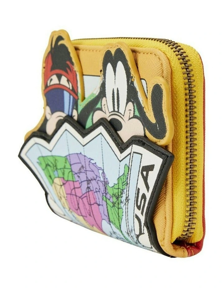Disney Goofy Movie Road Trip Zip Around Wallet Coin Purse 5x4in image 2