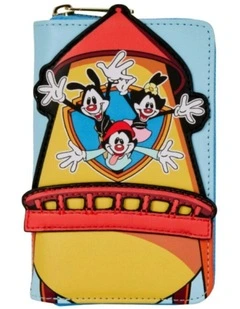 Animaniacs Faux Leather Wb Tower Zip Purse Cartoon Fun Design Mini Wallet