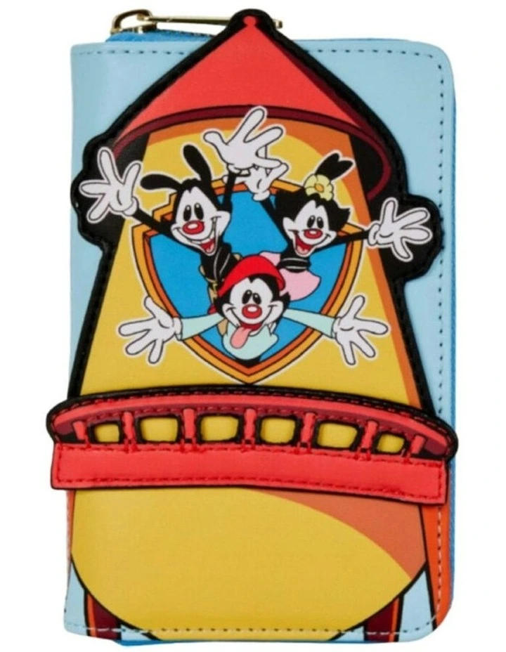 Animaniacs Faux Leather Wb Tower Zip Purse Cartoon Fun Design Mini Wallet image 1